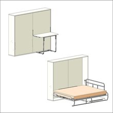 Механизм Откидная шкаф-кровать со столом (1000)