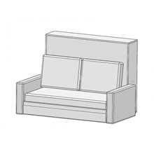 Механизм Откидная шкаф-кровать + приставной диван